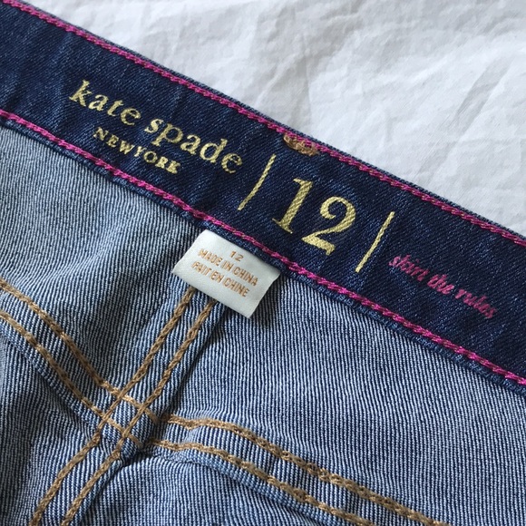 ✨NWOT✨ Kate Spade New York- denim gold button up skirt - Picture 4 of 6